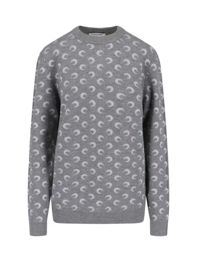 MARINE SERRE 'MOON' LOGO SWEATER