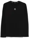 Marine Serre T-shirt In Black Cotton In Black