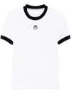 Marine Serre Moon-logo T-shirt In White