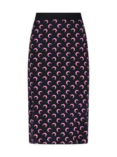 MARINE SERRE MOON MIDI SKIRT
