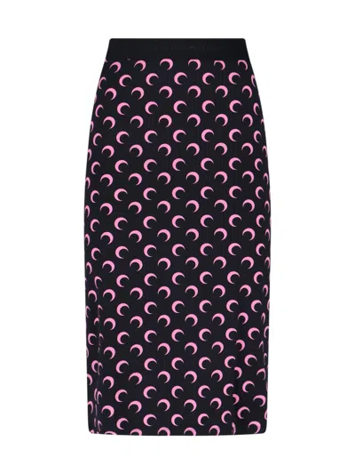 MARINE SERRE 'MOON' MIDI SKIRT