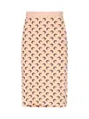 Marine Serre Moon Midi Skirt In Neutral