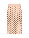 Marine Serre Moon Midi Skirt In Neutral