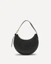 Marine Serre Moon Canvas Eclips Mini Bag Woman Black In Black