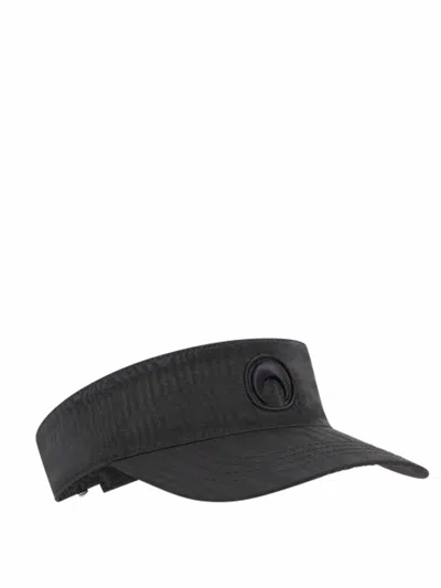 Marine Serre Moon Moire Visor In Black