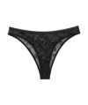 Marine Serre Moonogram Mesh Flock High-waist Panties
