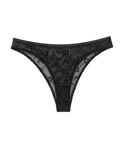 MARINE SERRE MOON MONOGRAM SEMI-TRANSPARENT UNDERWEAR