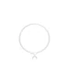 Marine Serre Moon Necklace In White