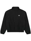 Marine Serre Moon Nylon Track Jacket In Black