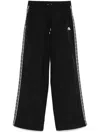 Marine Serre Embroidered-logo Track Trousers In Black
