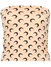 Marine Serre Moon Offshoulder Tube Top In Neutral