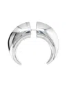 Marine Serre Regenerated Chamanic Stud Earring In Silver