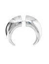 Marine Serre Regenerated Chamanic Stud Earring In Silver