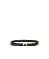 Marine Serre Elegant Mini Belt With Unique Buckle In Black
