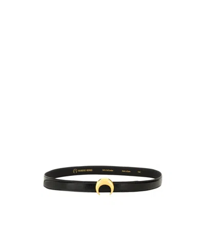 Marine Serre Women Belt With Buckle In Black