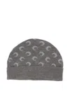 Marine Serre Stylish Hat With Folded Brim And Pattern In Gray