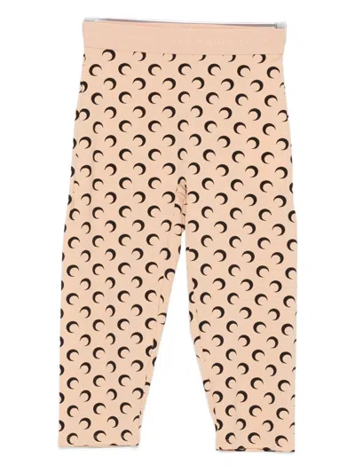 MARINE SERRE MOON-PRINT CROPPED TROUSERS