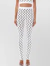 Marine Serre White Fuseaux Allover Moon Leggings