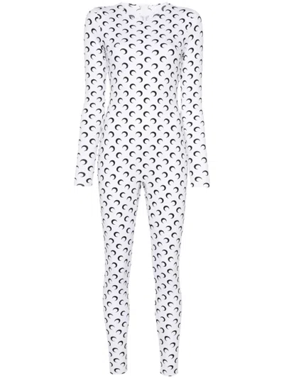 Marine Serre Topwear In White Polyamide
