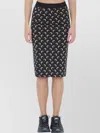 Marine Serre Moon Print Jersey Midi Skirt In Animal Print