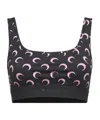 Marine Serre Moon Print Knitted Sports Vest In Black