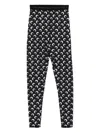 Marine Serre Moon-print Leggings In Black