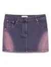 Marine Serre Moon-print Mini Skirt In Pink