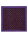 Marine Serre Moon-print Silk Scarf In Purple