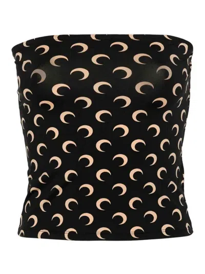 MARINE SERRE TOP - MARRÓN