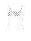 Marine Serre Crescent Moon Pattern Sleeveless Top In White
