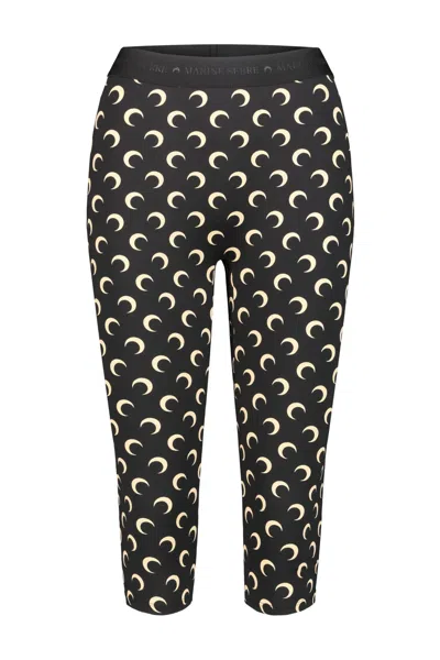 MARINE SERRE MOON PRINTED CAPRI PANTS