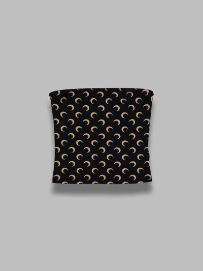 Marine Serre Moon Printed Jersey Sleeveless Tube Top In Multi