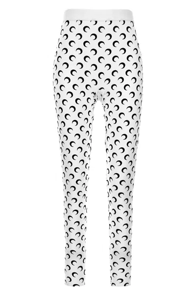 MARINE SERRE 'MOON PRINTED JERSEY' LEGGINGS
