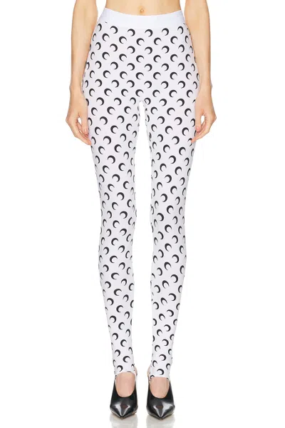 Marine Serre Optical White Moon Print Recycled Jersey Leggings