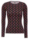 Marine Serre Red Second Skin Moon Long Sleeve T-shirt