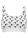 Marine Serre White All Over Moon Sports Bra
