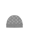Marine Serre Moon Jacquard Knit Beanie In Gray