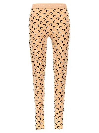 MARINE SERRE MARINE SERRE 'MOON PRINTED' LEGGINGS