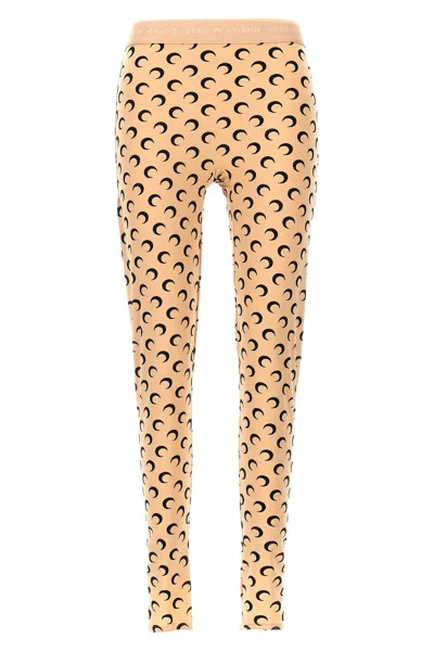 MARINE SERRE MARINE SERRE 'MOON PRINTED' LEGGINGS