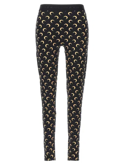 MARINE SERRE MARINE SERRE 'MOON PRINTED' LEGGINGS
