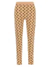 Marine Serre Moon Printed' Leggings In Nude