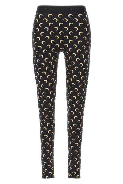MARINE SERRE 'MOON PRINTED' LEGGINGS