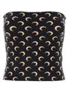Marine Serre Moon Printed Second Skin Tube Top In Multi