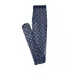 Marine Serre Moon Printed Semi-sheer Socks In Black