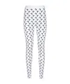 Marine Serre White Fuseaux Allover Moon Leggings In White