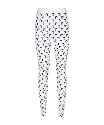 MARINE SERRE MARINE SERRE MOON PRINTED SKINNY-CUT LEGGINGS