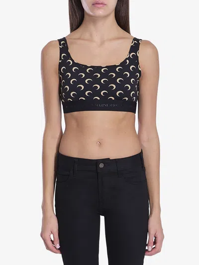 MARINE SERRE MOON PRINTED SPORTS BRA