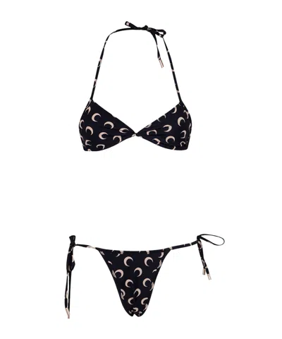 Marine Serre Moon Printed Two-piece Jersey Bikini In Multi