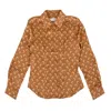 Marine Serre Moon Printed Viscose Shirt In Multi