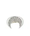 Marine Serre Moon Ring In Metallic
